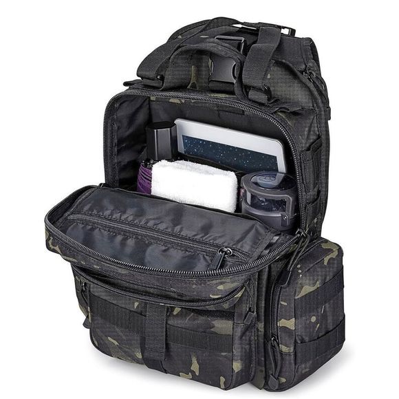 Tactical EDC Sling Bag Backpack with Pistol Holster Military Shoulder Backpack - Picture 6 of 11